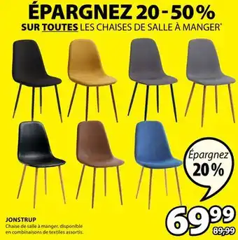 JYSK Chaise de salle à manger jonstrup offer