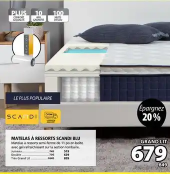 JYSK Matelas à ressorts scandi blu offer