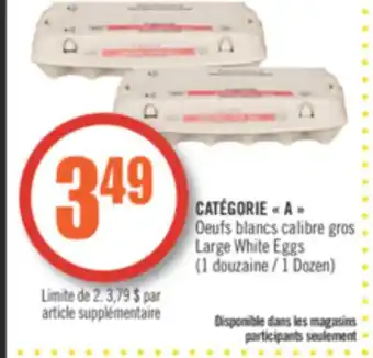 Pharmaprix Grade a large white eggs offer