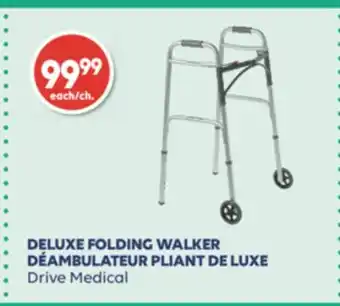 Wellwise by Shoppers Déambulateur pliant de luxe drive medical offer