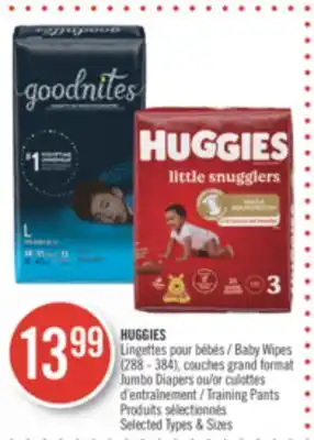 Pharmaprix Huggies baby wipes 288-384 or training pants offer