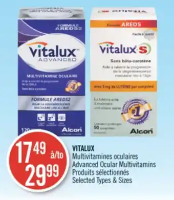 Pharmaprix Vitalux advanced ocular multivitamins offer
