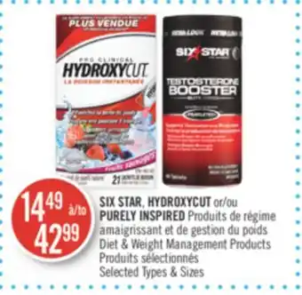Pharmaprix Six star. hydroxycut or purely inspired diet & weight management products offer