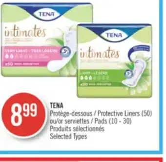 Pharmaprix Tena protective liners (50) or pads (10 - 30) offer