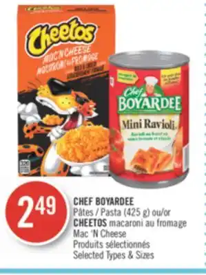 Pharmaprix Chef boyardee pasta (425 g) or cheetos mac'n cheese offer