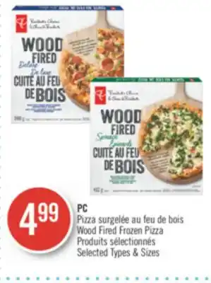 Pharmaprix Pc wood fired frozen pizza offer