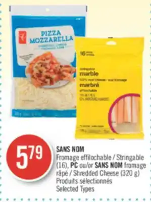 Pharmaprix No name (16), pc or no name shredded cheese (320 g) offer