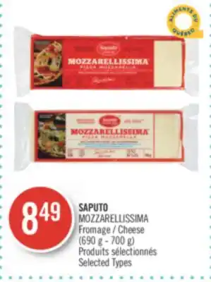 Pharmaprix Saputo mozzarellissima cheese offer