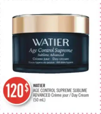 Pharmaprix Watier age control supreme sublime advanced day cream offer