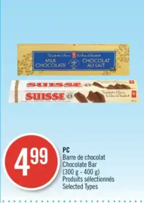Pharmaprix Pc chocolate bar offer