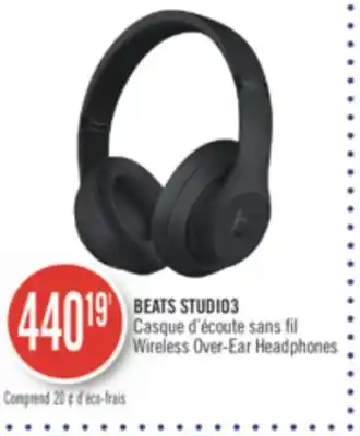 Pharmaprix Beats studio3 wireless over-ear headphones offer