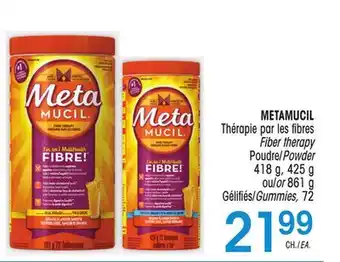 Uniprix Metamucil thérapie par les fibres / fiber therapy offer