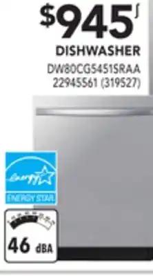 Réno Dépôt Samsung dishwasher offer