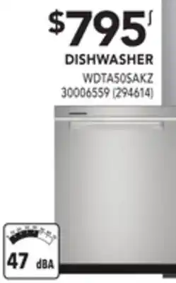 Réno Dépôt Whirlpool dishwasher offer