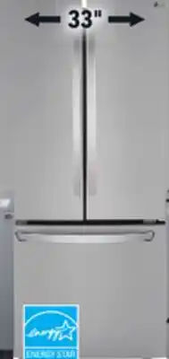 Réno Dépôt Lg 25 cu. ft. refrigerator, 33 offer