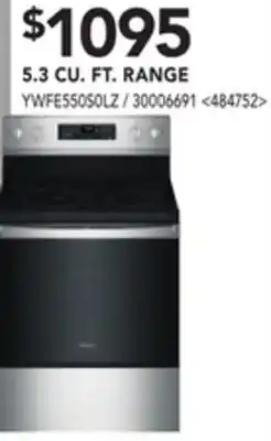 RONA 5.3 cu. ft. range offer