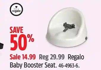 Canadian Tire Regalo baby booster seat offer