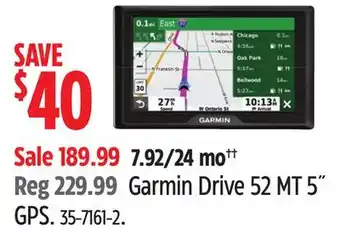 Canadian Tire Garmin drive 52 mt 5˝ gps offer