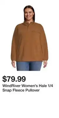 Mark's Windriver women's hale 1/4 snap fleece pullover offer