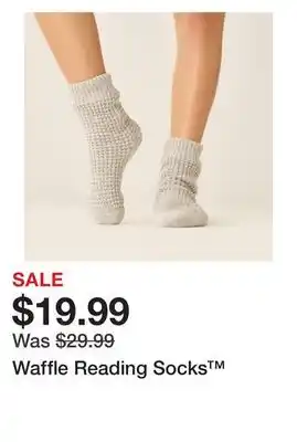 Chapters Indigo Waffle reading socks offer