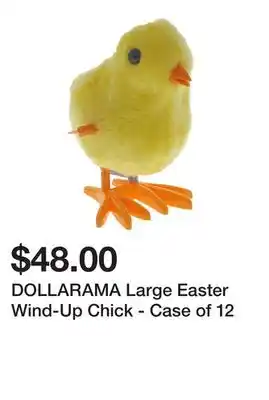 Dollarama Dollarama large easter wind-up chick - case of 12 offer