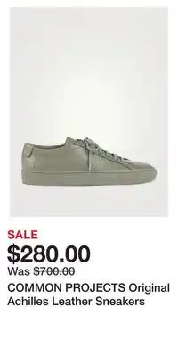 Holt Renfrew Common projects original achilles leather sneakers offer