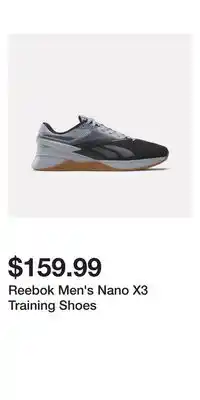 Sport Chek Reebok men's nano x3 training shoes offer