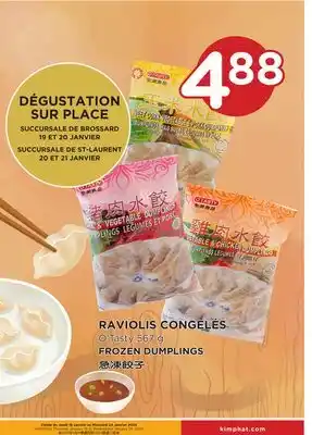 Kim Phat O'tasty frozen dumplings offer