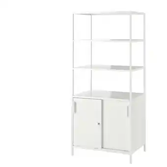 IKEA Trotten cabinet with sliding doors, white, 31 1/2x21 5/8x70 7/8 offer