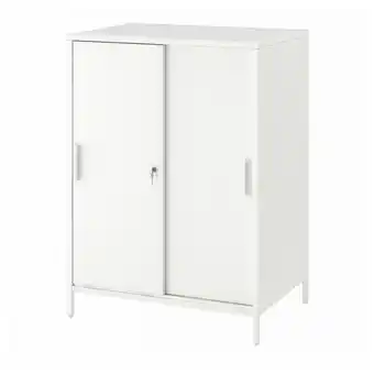 IKEA Trotten cabinet with sliding doors, white, 31 1/2x21 5/8x43 1/4 offer