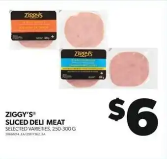 Real Canadian Superstore ZIGGY'S SLICED DELI MEAT SELECTED VARIETIES, 250-300G offer