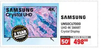 2001 Audio Video Samsung uhd 4k smart crystal display tv offer