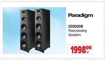 2001 Audio Video Paradigm floorstanding speakers offer
