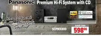 2001 Audio Video Panasonic premium hi-fi system with cd offer