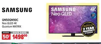 2001 Audio Video Samsung 50 neo qled 4k quantum matrix tv offer