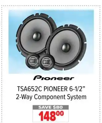 2001 Audio Video Pioneer 6-1/2 2-way component system offer