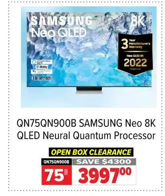 2001 Audio Video Samsung neo 8k qled neural quantum processor offer