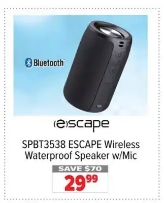 2001 Audio Video Escape wireless waterproof speaker w/mic offer
