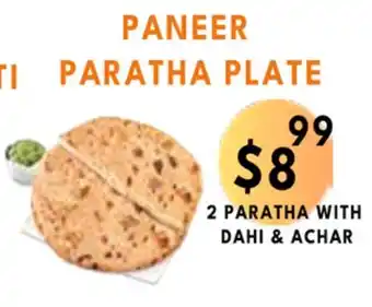 Food World Supermarket Paneer paratha plate offer