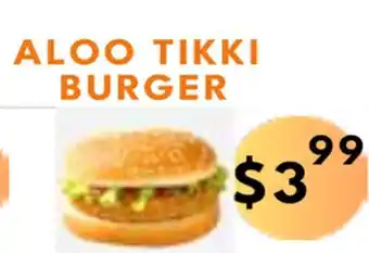Food World Supermarket Aloo tikki burger offer