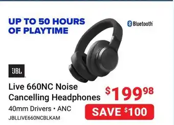 Visions Electronics Jbl live 660nc noise cancelling headphones offer