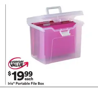 Michaels Iris portable file box offer