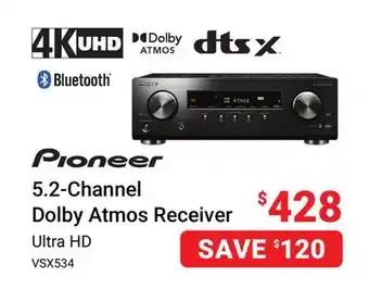Visions Electronics Pioneer 5.2-channel dolby atmos receiver offer