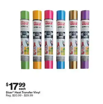 Michaels Siser heat transfer vinyl offer