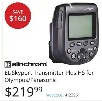 Vistek El-skyport transmitter plus hs for olympus/panasonic offer