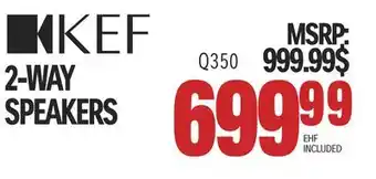 Centre Hi-Fi Kef 2-way speakers offer