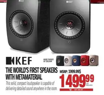 Centre Hi-Fi Kef the world's first speakers with metamaterial offer