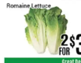 Nations Fresh Foods Romaine lettuce offer