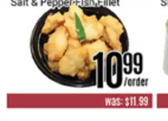 Nations Fresh Foods Salt & pepper fish fillet offer