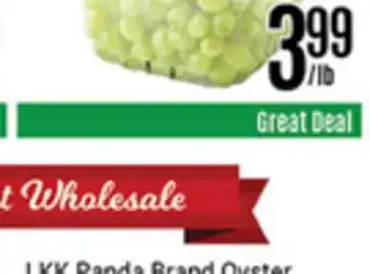 Nations Fresh Foods Green grapes offer